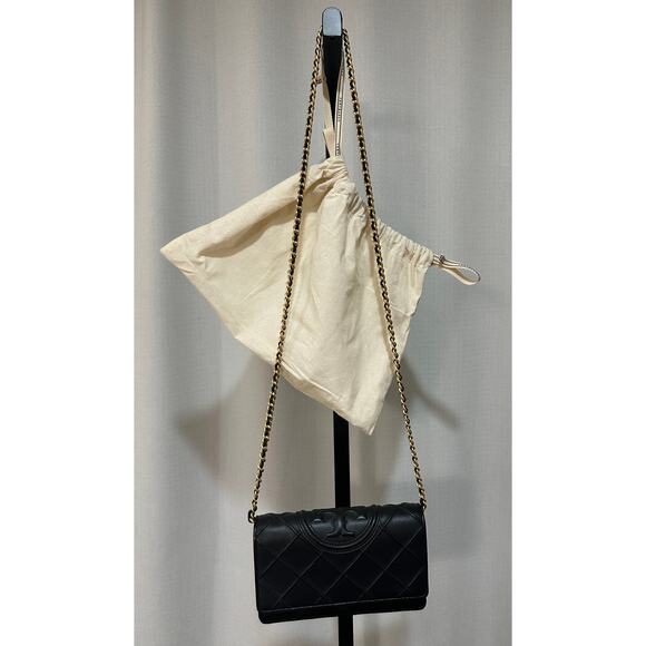 Tory Burch Fleming Soft Convertible Shoulder Bag NWOT Leather Adjustable Chain - Picture 3 of 14